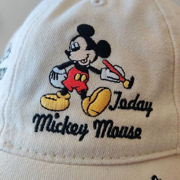 Vintage Disney Parks Y2K history Mickey embroidered adult baseball cap main image 9